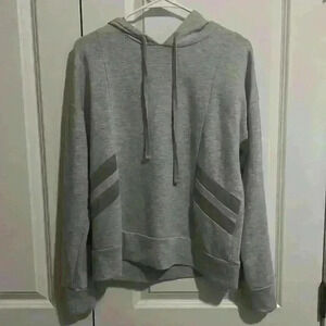 Danskin Athleisure Grey Hoodie with Mesh see through, size M